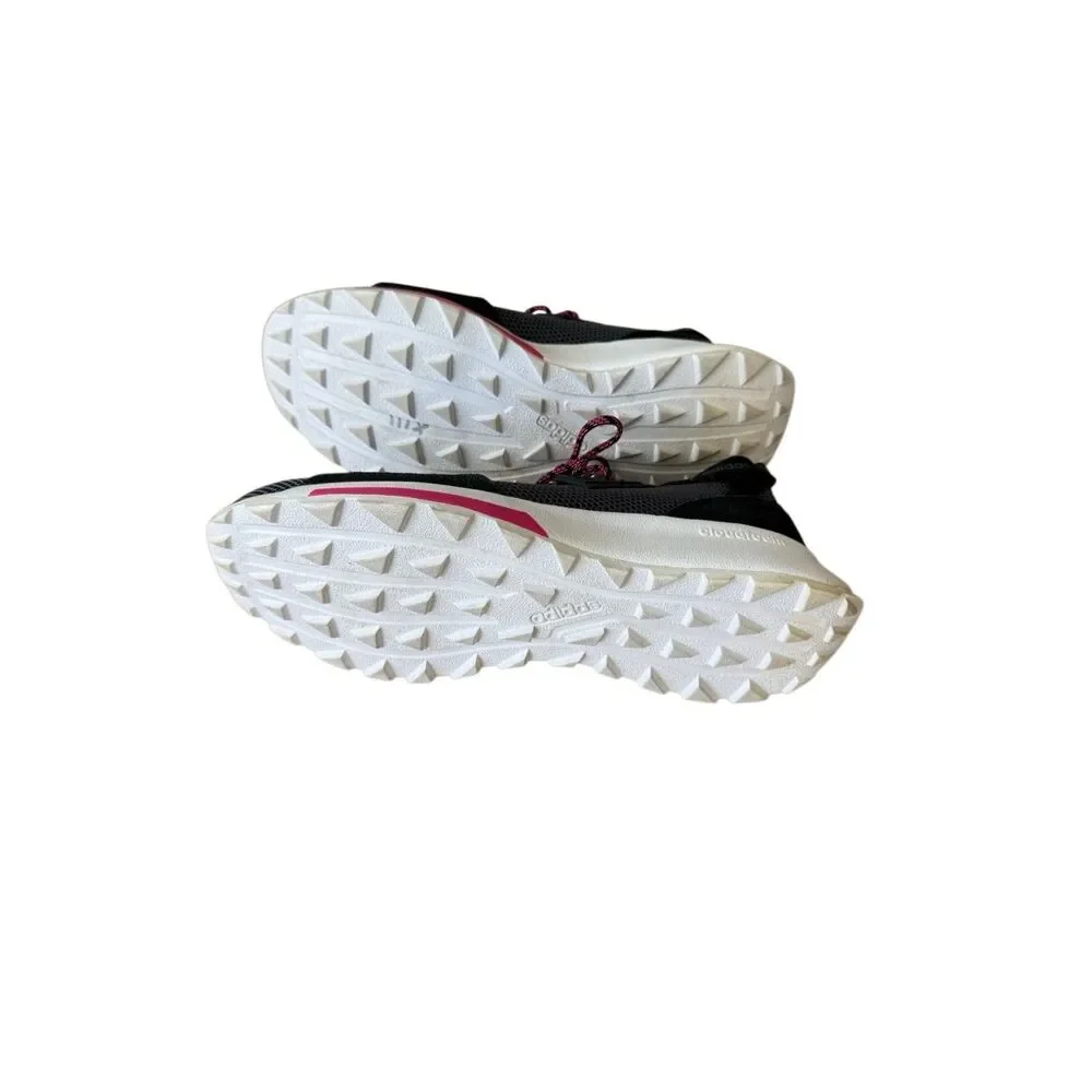 Adidas Womens Black Pink Quesa Cloudfoam Ortholite Running Sneakers Size 8.5